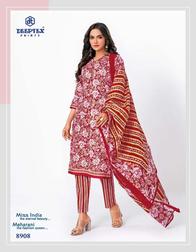 Miss India Vol 89 By Deeptex Cotton Printed Dress Material Suppliers In India